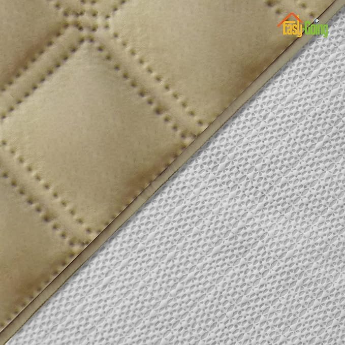 Easy-Going Waterproof Oversized Loveseat Covers Leakproof Couch Cover for 2 Cushion Couch Sofa Cover Washable Sofa Slipcover Non-Slip Furniture Protector with Pocket for Pets (Medium-XL, Sand)