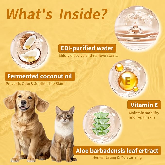 MIOSSZI 610 Pcs Pet Cleaning Deodorizing Wipes Kit for Dogs & Cats Daily Cleaning Paws, Face Tear Stain & Full Body & Sensitive Skin, Gentle & Unscented, Hypoallergenic Ingredients Pet Grooming Wipes