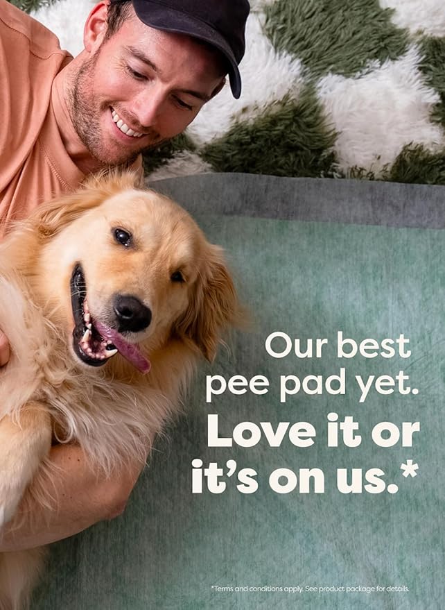 Earth Rated Max Absorbency Puppy Pee Pads for Dogs Absorbs 2X Faster & 2X More, Leak-Proof, Odor Control Potty Training, Unscented, 3XL, 36” x 36”, 24 Count