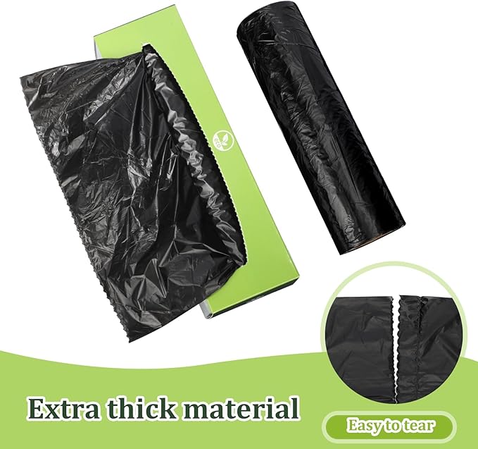 Sherr 6 Boxed Rolls 1200 Counts Dog Poop Bags Bulk Leak Proof Dog Doggy Poop Pet Waste Bags for Puppy Pets Outdoor Walking and Travel
