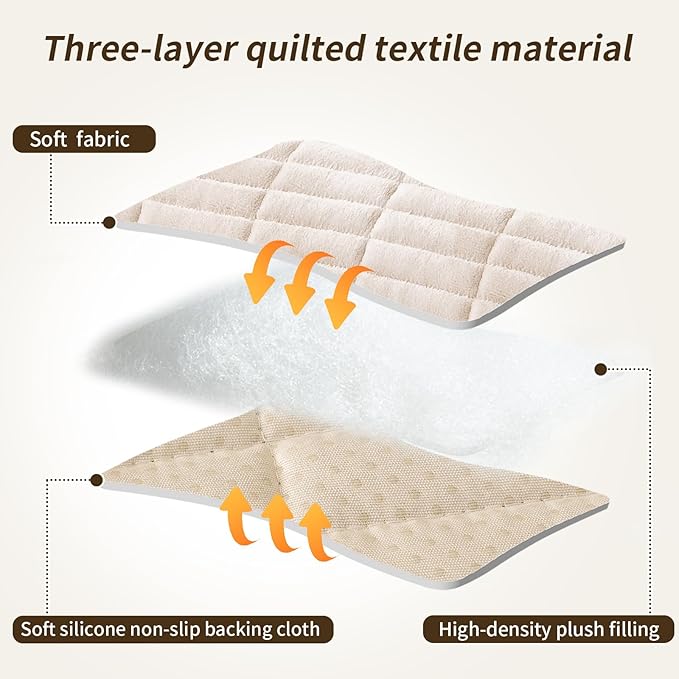 PJLZJFBY Couch Covers for Dogs, Velvet Dog Couch Cover, Pet Couchs Covers for Loveseat, Couchs Protector for Dogs, Sofa Cover for Pets Washable(1PC, Beige White, 27.5"×70.8", 2-3 Seater)