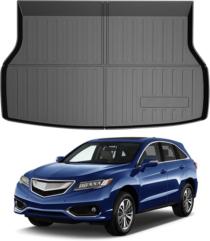 Mixsuper Custom Fit Cargo Liner for Acura RDX 2013-2018 Trunk Mat All Weather Rear Cargo Mat Trunk Liner Black