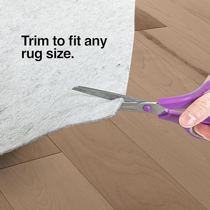 WELL WOVEN Premium 1/4" Thick Felt Rug Pad 2x14 - Non Slip Rubber Backing for Hard Floors & Carpet - Easy Cut to Size for Custom Fit - Superior Cushioning & Floor Protection Shield