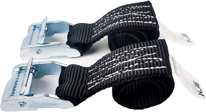 1500 lbs 1" x 6' Tie Down Straps, 2 Pack Adjustable Lashing Straps Ratchet Straps Heavy Duty Ratchet Tie Down Straps Cargo Straps with Cam Buckle Suitable for Carrying Various Cargo or Luggage