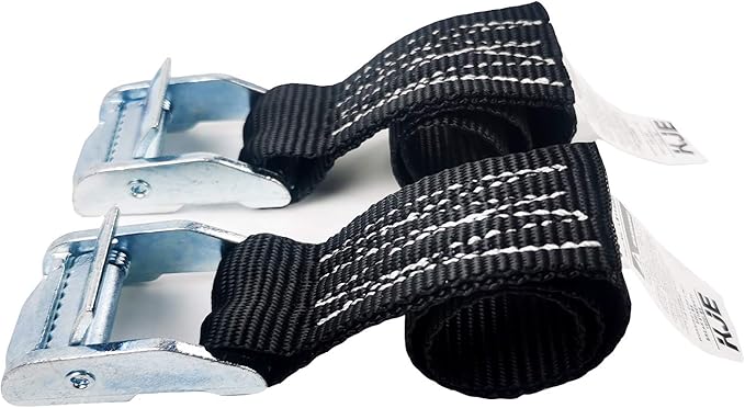 1500 lbs 1" x 3' Tie Down Straps, 2 Pack Adjustable Lashing Straps Ratchet Straps Heavy Duty Ratchet Tie Down Straps Cargo Straps with Cam Buckle Suitable for Carrying Various Cargo or Luggage