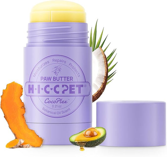 HICC PET Dog Paw Balm 0.21 oz Travel Pack for Dogs & Cats, All-Natural Paw Balm Dogs Lick Safe, Moisturizing and Healing Dry Cracked Paws, Improves Rough Paws Relieves Odor, Horse Hoof, Joint Care