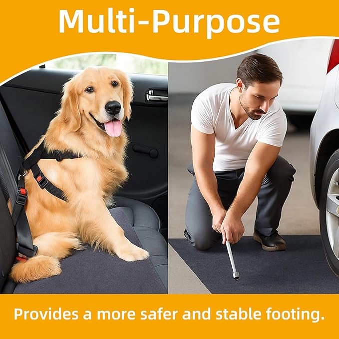 Cuttable Cargo Liner Mat 60" x 72" Universal All-Weather Trunk Protection Dog Seat Cover Cut-to-fit Machine Washable Protects Vehicle Interior for SUV Trucks Vans and Cars