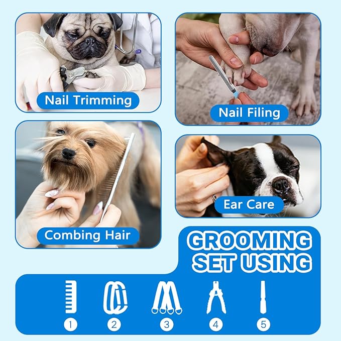 Supet Dog Grooming Hammock for Large Dogs, Dog Hanging Harness for Nail Trimming Doorframe, Pet Holder Restraint for Clipping Nails, Pet Hoist Sling for Cutting Nails at Home (Grey 2XL)