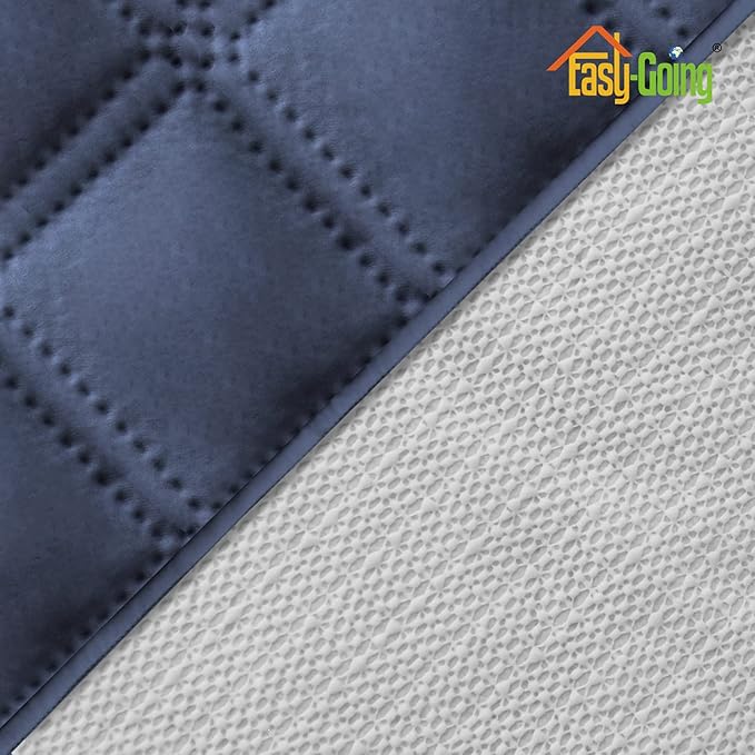 Easy-Going Sofa Slipcover Waterproof Sofa Cover Couch Cover for 4 Cushion Couch with Elastic Straps Washable Non-Slip Furniture Protector Cover for Pets, Dogs, Cat (XX-Large, Navy)