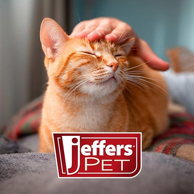 Jeffers Non Slip Slicker Pet Grooming Brush – Soft Pins, Red & Black Handle – Detangling Grooming Tool for Dogs & Cats with Short, Long, Thick & Curly Coats – Easy Grip Pet Comb - Medium Size