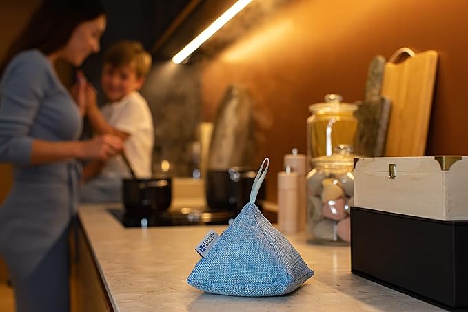 4 Pack of 200g Naturally Activated Bamboo Charcoal Air Purifying Bags | Natural Home Deodorizer Bags | Charcoal Bag Odor Absorber For Pets | Odor Eliminator & Moisture Absorber Air Freshener Bags