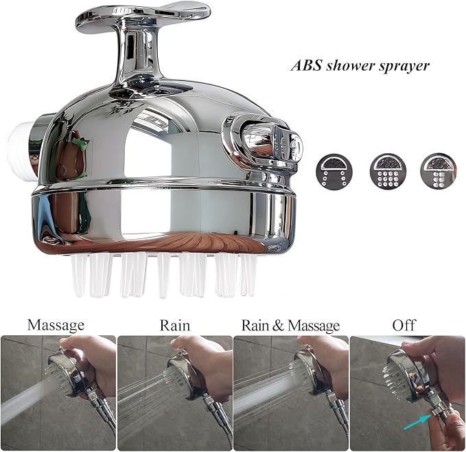 Sneatup Pet Shower Set with 8.2ft Hose & Flow Control Valve for Bathroom Shower Arm