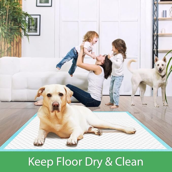 Extra Large Dog Pads 28"x34", 30 Count Thicker Puppy Pads XL, Super Absorbent Pee Pads for Dogs, Disposable Incontience Underpads for Doggies, Cats, Rabbits, Pups, Leak-Proof Pet Potty Mats