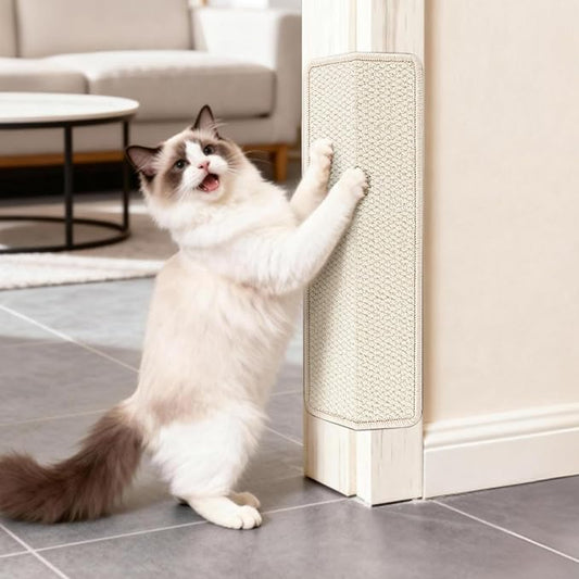 Door Protector from Cat Scratching 19.6" x 7.8" Cat Wall Corner Scratcher, Anti Scratch Door Frame Furniture Protector for Indoor Cats