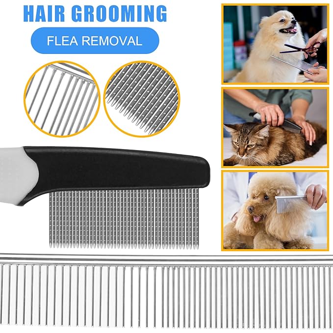 Aiolpy Pet Grooming Kit – Shedding Slicker Brush & Bath Massage Tool for Dogs, Cats, Puppies & Rabbits | Gentle, Easy-Clean Design for Healthy Coats & Relaxing Grooming