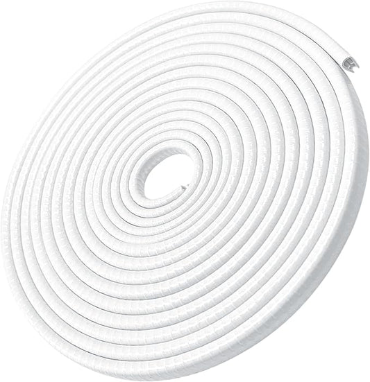 MYFAMIREA16.4 Ft(5M) Car Door Edge Guards U Shape Edge Trim Rubber Seal Protector Rubber Car Door Protector Car Protection Door Edge Anti-Collision Rubber Clips Fit for Most Car