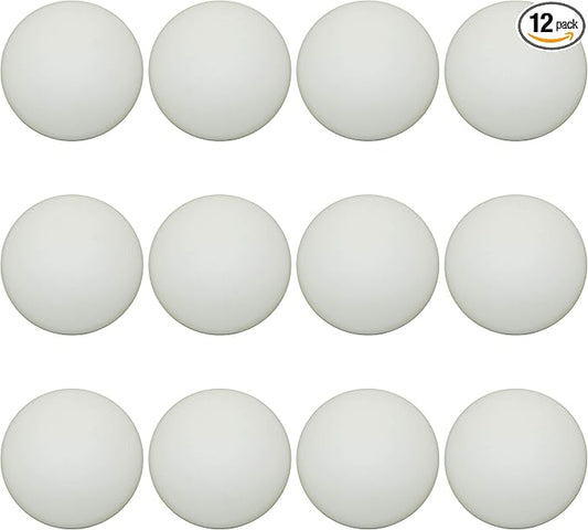 Premium Quality 12 Pcs Door Bumper Self Adhesive Sticker Strong Stickiness Wall Protector Guard Door Knob Stopper 1.6 Inches Rubber Round White Silicone Door Handle Bumper Set