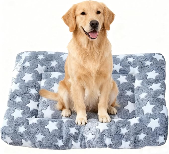 Dog Bed Mat - Crate Pad - Soft Dog Kennel - Multi-Purpose Crate Bed for Dogs & Cats