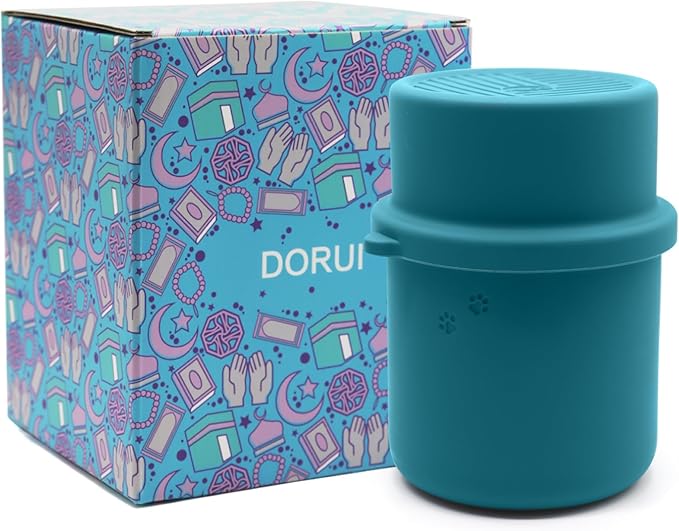 Original Canned Dog Food Storage Container | Silicone Can Cover Pet Food Sealer | BPA Free, Airtight, Dishwasher & Freezer Safe (Dark Blue)