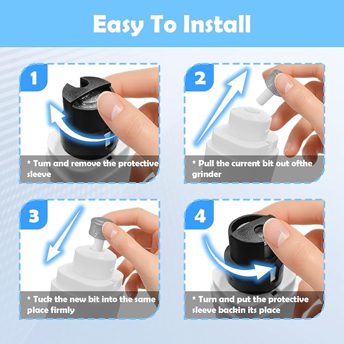 Dog Nail Grinder, Electric Pet Nail Grinder with 2 Speed Digital USB Rechargeable Dog Nail Trimmer Nail Claw Clippers with LED Lighting Quiet Paws Grooming for Large Medium Small Dogs Pet