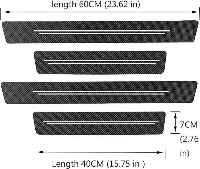 Door sill Protector, Door sill Scratch Protection (for All car Models) Door sill Protector（4PC）