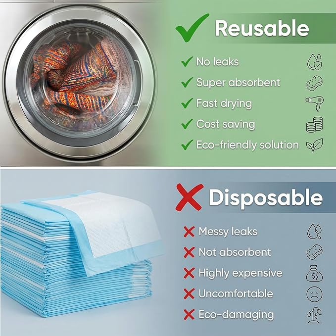 Dog Pee Pads Training Pads Upgrade Triple Thickness All-Purpose Super Absorbent & Leak-Proof, Quick Dry and Leak-Proof and Odor Control (Sisal Bohemian Print, 18" x24" x2PCS)