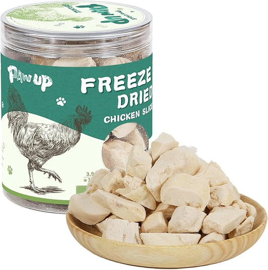 Freeze Dried Dog Treats, Raw Chicken Food for Dogs, Single Ingredient, High Protein Natural Healthy Topper, 3.8 oz