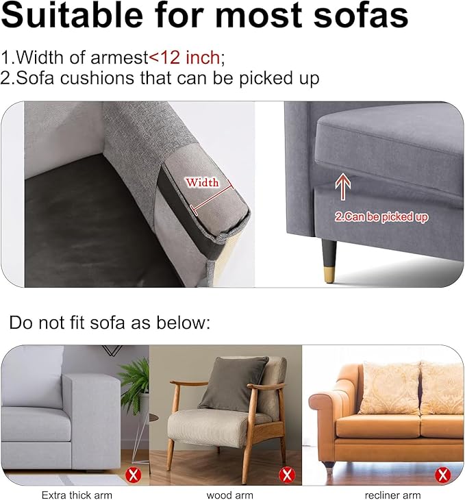 Cat Scratch Sofa Protector,Cat Scratching Couch Protector with 19.7''L*23.6''W Natural Sisal Scratching Mat for Protecting Couch Sofa Chair (Dark Grey/Left Hand)