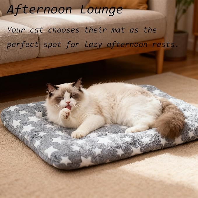 Dog Bed Mat - Crate Pad - Soft Dog Kennel - Multi-Purpose Crate Bed for Dogs & Cats