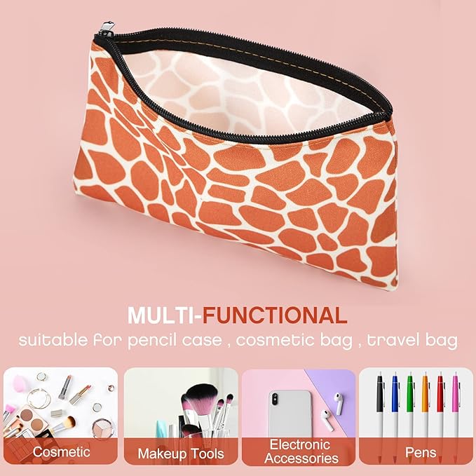 Reginary 20 Pieces Leopard Cosmetic Bag Bulk for Women Leopard Makeup Bags Gifts Roomy Makeup Bags with Zipper Toiletry Bag Pouch Travel Accessory Organizer Christmas Gifts, 7 x 4.3 Inches