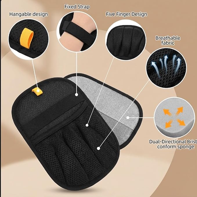 Electrostatic Pet Hair Removal Gloves for Cats & Dogs–Upgraded Reusable Magic Brush Tool for Quick Wiping on Couch, Carpet, Laundry, Car Seat & Pet Beds(3PC-Black