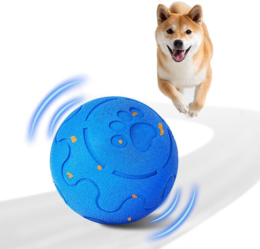Huimpet Interactive Dog Ball, Automatic Moving, Bouncing Chew Toys, Wicked Balls with 3 Modes, E-TPU Vibrating Dog Ball for Medium and Large Dogs, IP54 Waterproof, Birthday Gifts for Dogs(Blue)