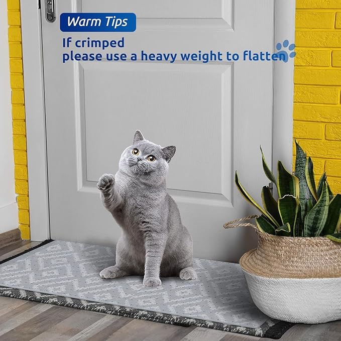 Cat Scratch Carpet Protector Mat for Furniture Plastic Floor Shield Non-Slip Door Mat for Pets Cat Scratch Pad Carpet Protector for Pets Furniture Protector from Cats Scratching - Cut to Size 3.28FT