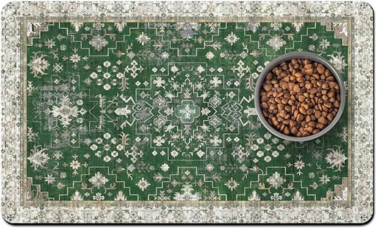 Pet Food Mats for Floor, Absorbent Dog Mat for Food and Water Dispenser Mat, Dog Food Mat Quick Dry Cat Food Mat Pet Supplies
