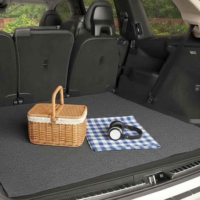 Cuttable Cargo Liner Mat 60" x 72" Universal All-Weather Trunk Protection Dog Seat Cover Cut-to-fit Machine Washable Protects Vehicle Interior for SUV Trucks Vans and Cars