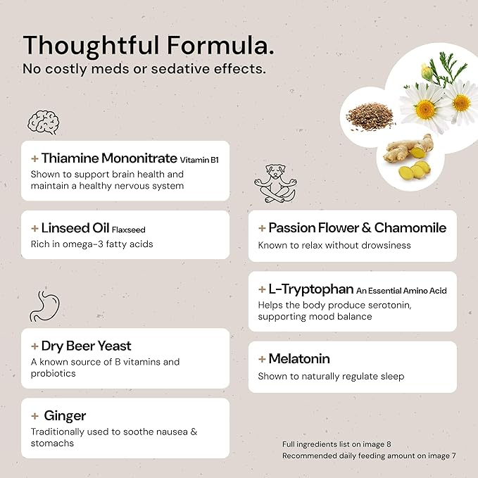 MalsiPree Calming Chews for Dogs - 145 pcs Salmon - Helps Regulate Mood - Anxiety Relief Treats - No Sedative Effect - Freeze Dried - with Passion Flower & Melatonin