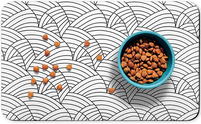 Bohemia Waterproof Pet Feeding Mats - 16 * 24 inch for Dog and Cat Food and Water Bowls