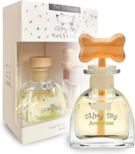 EVENDAY Oh my silly Air freshener Pet diffuser - Removing Ammonia Odor Deodorization Long Lasting Aroma Pet Perfume (Amberose)