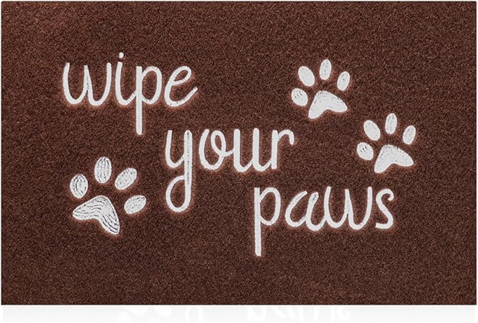 Large Front Door Mat, 24X36 Welcome Door Mats for Entrance Doormat Floor Mat, Durable Non Slip Rubber Entryway Door Mat, Wipe Your Paws Funny Mat for Front Door Doormat