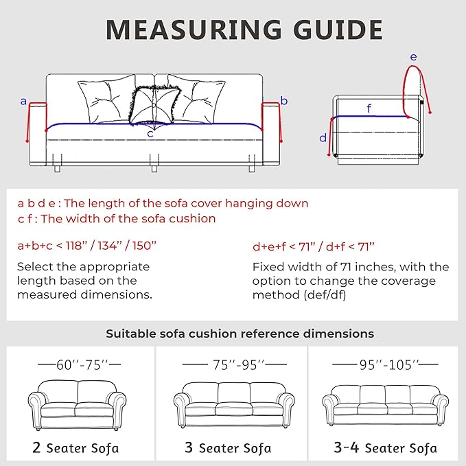 Boho Couch Cover for Pets, Couch Covers for 2 Cushion Couch Sofa Pet Friendly, Scratch Resistant & Non-Slip Sofa Covers Fits Love Seat, 71"x118", Beige