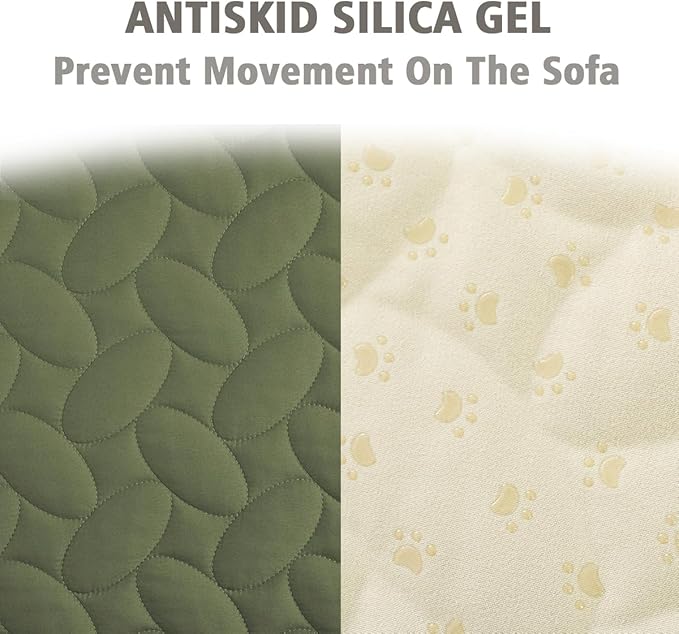 Ameritex Pet Bed Cover Dog Bed Blanket for Sofa and Furniture Waterproof New Pattern Design (68x82 Inch, Green)