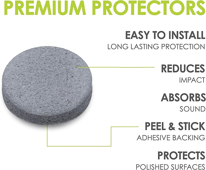 Slipstick Premium Adhesive Protector Pads Variety Pack (194 Piece) Cabinet Door Drawer Bumpers and Small Universal Surface Protector Pads, Clear Rubber, Foam, Cork, and Green Felt Protectors