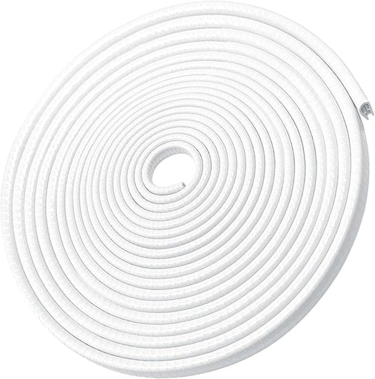 MYFAMIREA 33Ft(10M) Long Car Door Edge Guards,U Shape Edge Trim Rubber Seal Protector Rubber Car Door Protector Car Protection Door Edge Anti-Collision Rubber Clips Fit for Most Car| White |