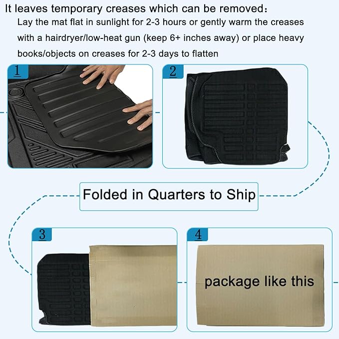 CRV Cargo Liners - All-Weather Protection Rear Trunk Tray Floor Mats Compatible with Honda CRV 2007-2016，3D-Designed Waterproof Durable Odorless Custom-Fit TPO Accessories