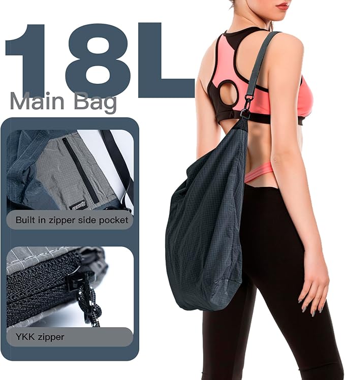 Lightweight Foldable Nylon Crossbody Bag,Stylish Compact Polyester Packable Totes