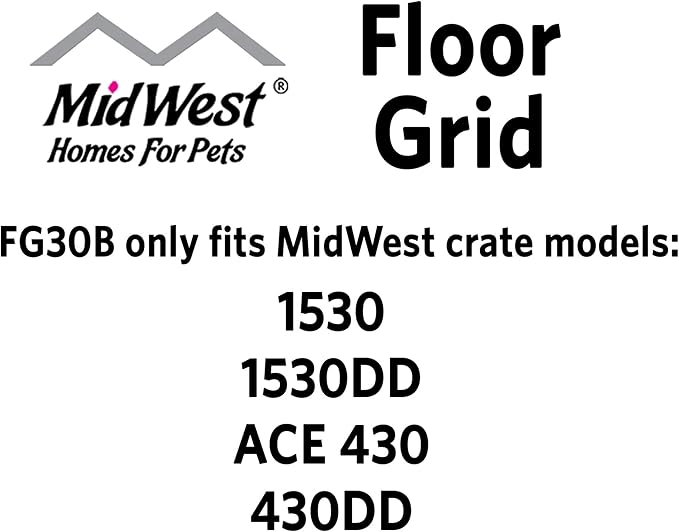 MidWest Homes for Pets Floor Grid for Dogs 1530, 1530DD, 1930, 1930DD, 1630 Curved Slide Bolt Latch, 1630DD Curved Bolt Latch