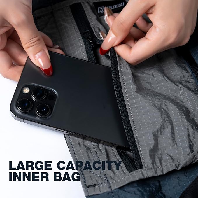 Lightweight Foldable Nylon Crossbody Bag,Stylish Compact Polyester Packable Totes