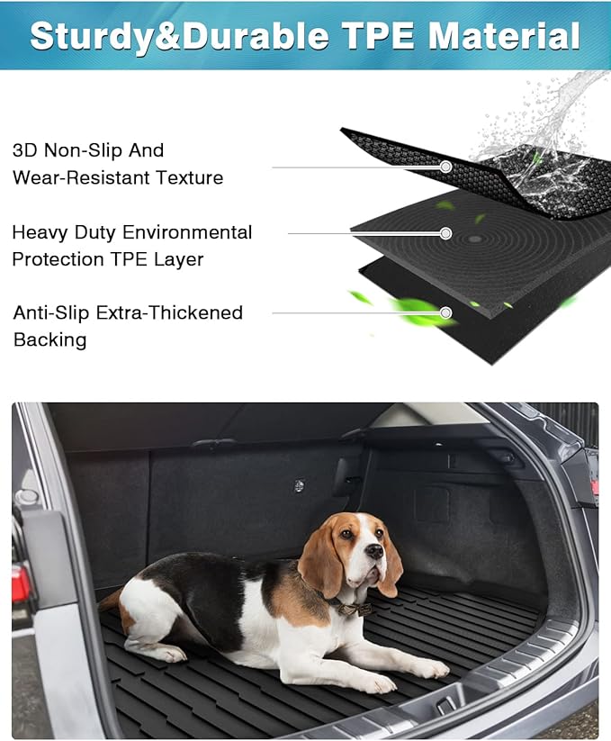 Mixsuper Cargo Liner for Lexus NX/NX Hybrid 2026 2025 2024 2023 2022 All Weather Cargo Mat Rear Trunk Liner Black