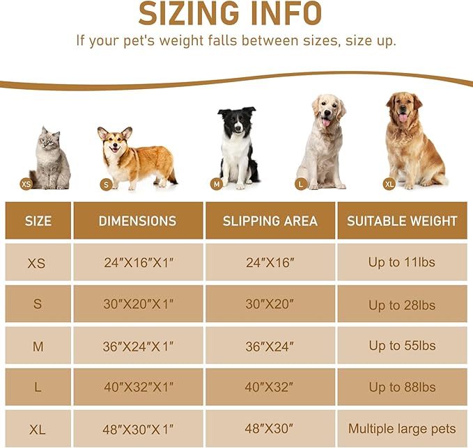 Smiry Dog Door Mat for Muddy Paws 47x17, Absorbs Moisture and Dirt Doormat, Non-Slip Washable Quick Dry Chenille Front Door Mat Indoor Entrance, Entryway Carpet for Inside Floor, Brown