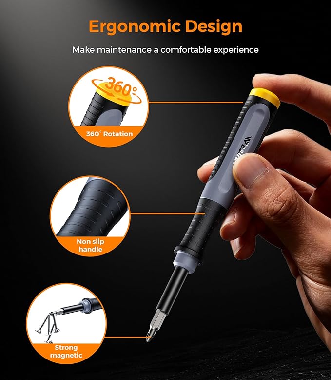 2026 Updated 52in1 Mini Precision Screwdriver Set, [S2 Military-grade alloy] Small Screw Driver Set, Magnetic Repair Tool Kit for Phone, PC, Laptop, Xbox, Switch, Eyeglasses, Watch, Electronic